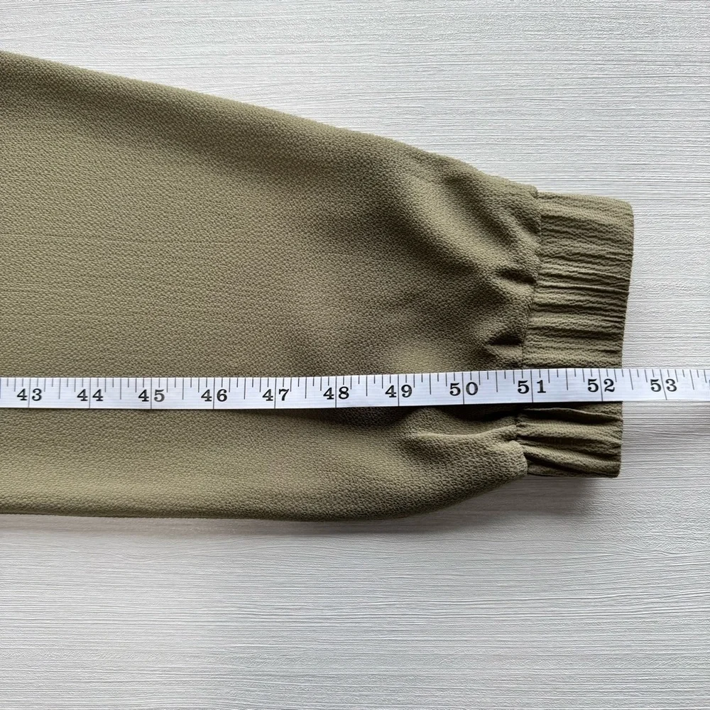 MICHAEL KORS Off Shoulder Jumpsuit XS Olive  Green Jogger Athflow‎ Casual